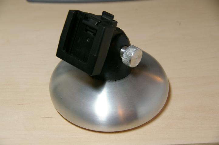 Machined alloy base for Liliput screen.